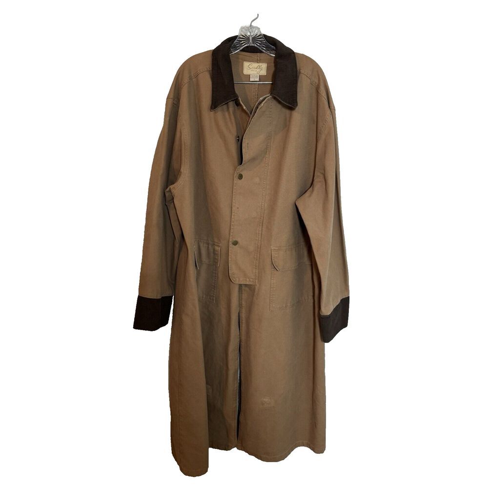 Scully RW107 Rangewear Tan Canvas Duster‎ Jacket Cowboy Western Men's XL